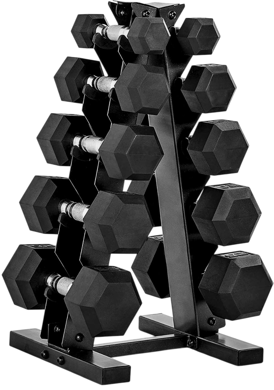 Ethos Barbell Rubber Coated Dumbbell Weight Set