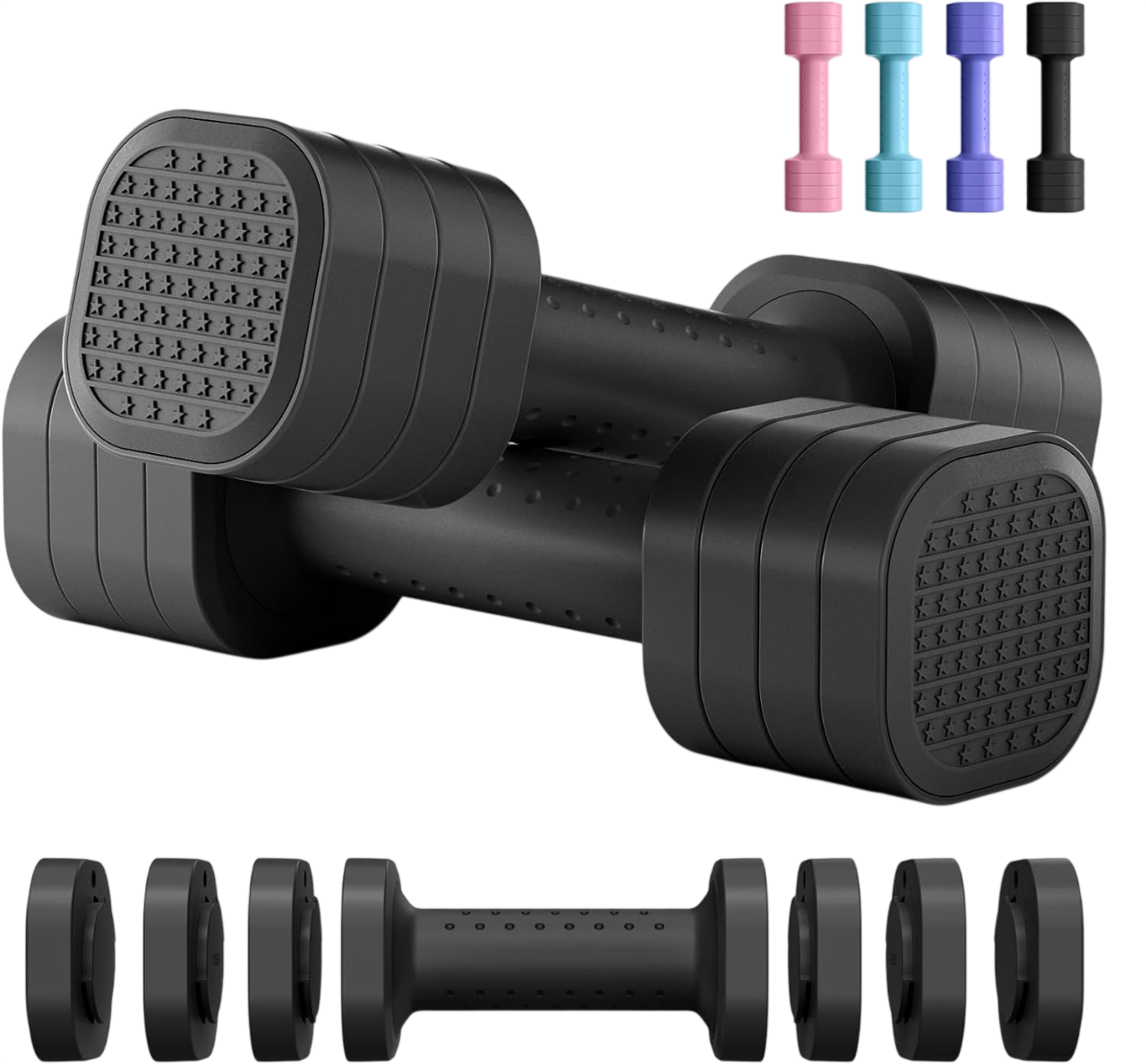 Adjustable Dumbbell Set of 2, 2/3/4/5lbs