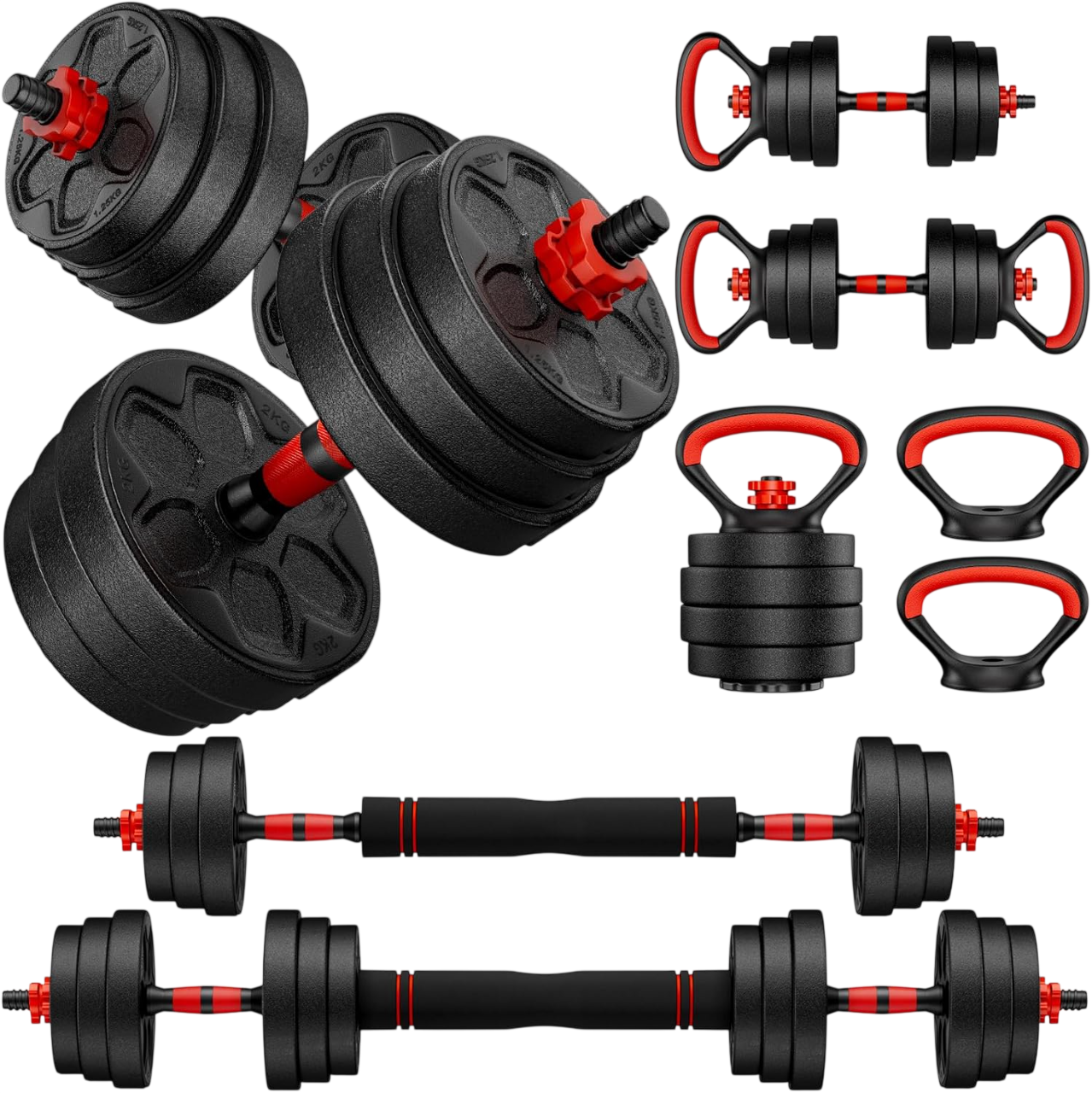 Ethos Adjustable Dumbbell Set, 20/33/45/70/90lbs